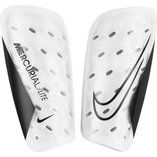 Nike Mercurial Lite Shin Guards – White & Black