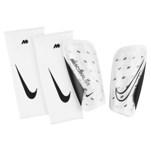Nike Mercurial Lite Shin Guards – White & Black