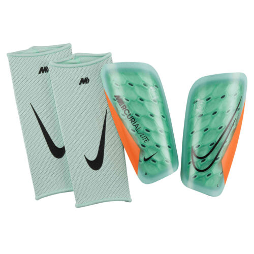 Nike Mercurial Lite Shin Guards – Mint Foam & Total Orange