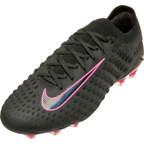 Nike Phantom Ultra Venom FG – Black & Black with Pink Blast
