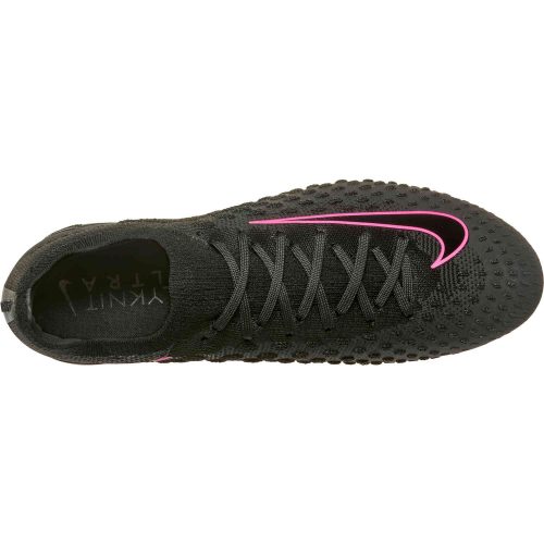 Nike Phantom Ultra Venom FG – Black & Black with Pink Blast