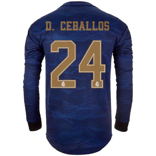 2019/20 adidas Dani Ceballos Real Madrid Away L/S Authentic Jersey