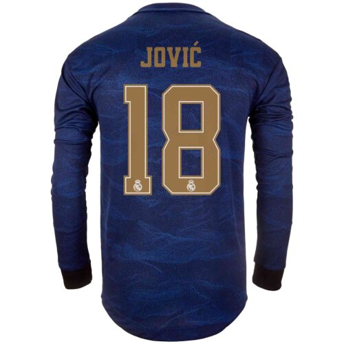 2019/20 adidas Luka Jovic Real Madrid Away L/S Authentic Jersey