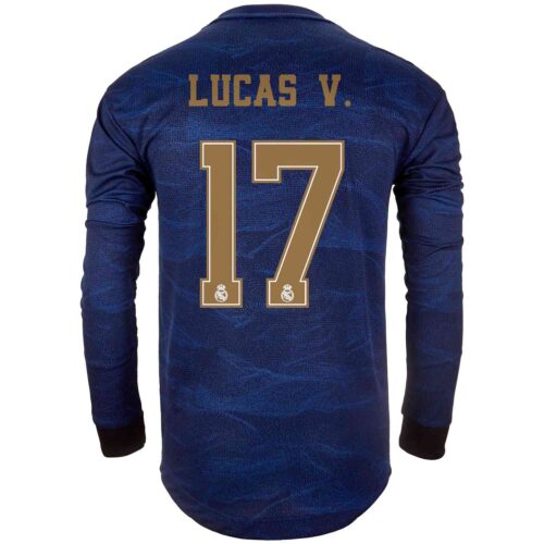 2019/20 adidas Lucas Vazquez Real Madrid Away L/S Authentic Jersey