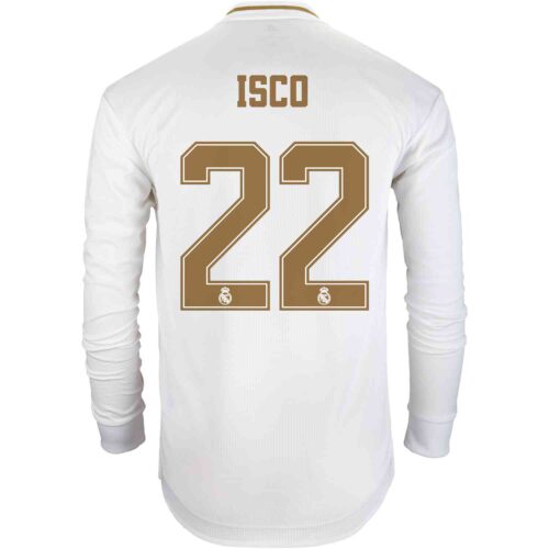2019/20 adidas Isco Real Madrid Home L/S Authentic Jersey