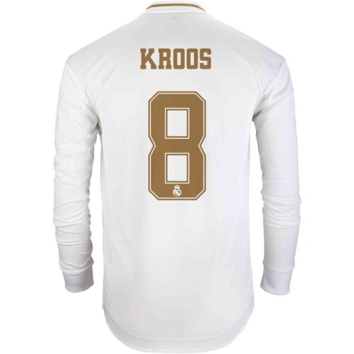 2019/20 adidas Toni Kroos Real Madrid Home L/S Authentic Jersey