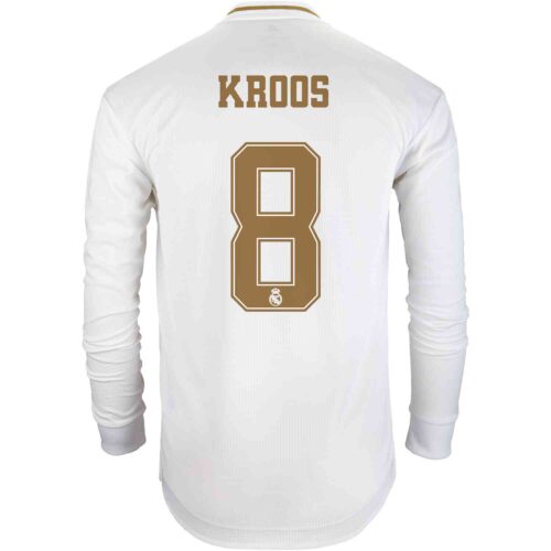 2019/20 adidas Toni Kroos Real Madrid Home L/S Authentic Jersey