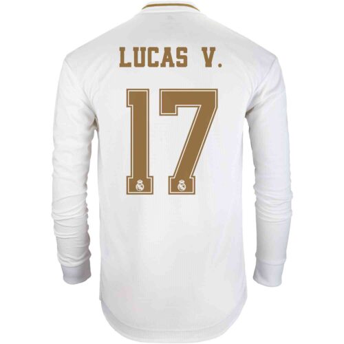 2019/20 adidas Lucas Vazquez Real Madrid Home L/S Authentic Jersey