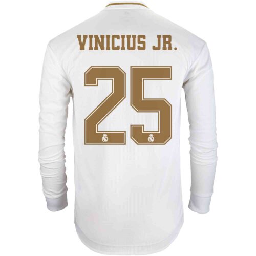 2019/20 adidas Vinicius Jr Real Madrid Home L/S Authentic Jersey