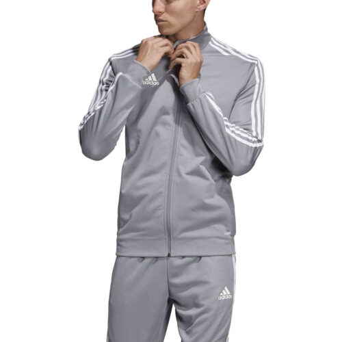 adidas Tiro 19 Training Jacket – Grey/Clear Onix/White
