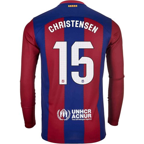 2023/24 Nike Andreas Christensen Barcelona L/S Home Jersey