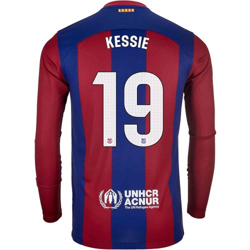 2023/24 Nike Franck Kessie Barcelona L/S Home Jersey