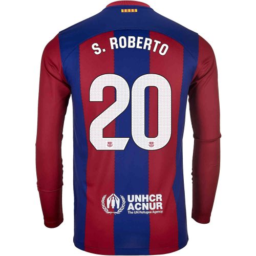 2023/24 Nike Sergi Roberto Barcelona L/S Home Jersey