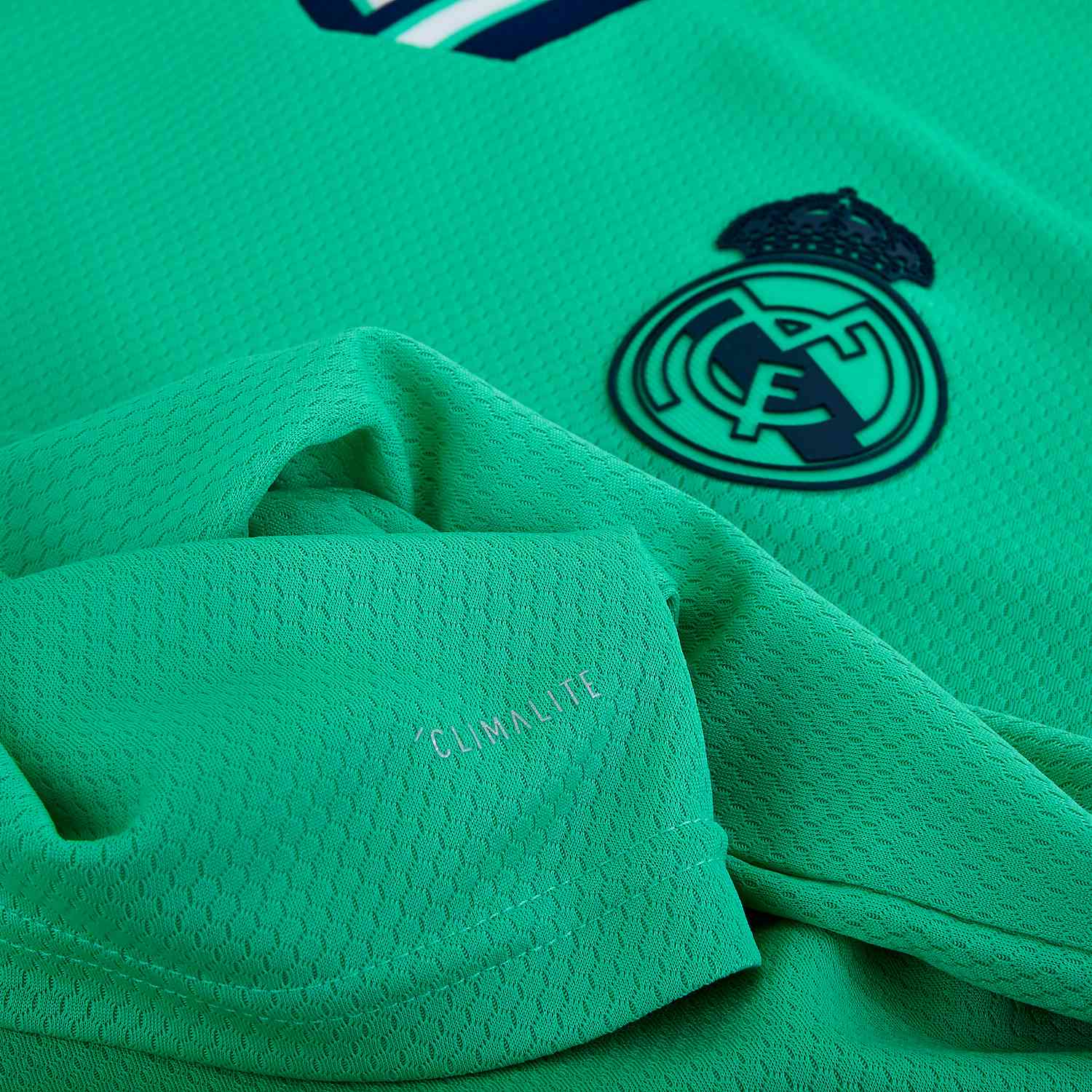 Men's adidas Karim Benzema Green Real Madrid 2019/20 Third Authentic Player  Jersey