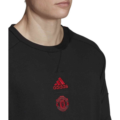 adidas Manchester United Crew Sweatshirt – Black