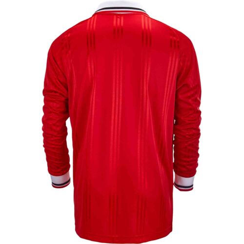adidas Manchester United L/S Retro Jersey – Real Red