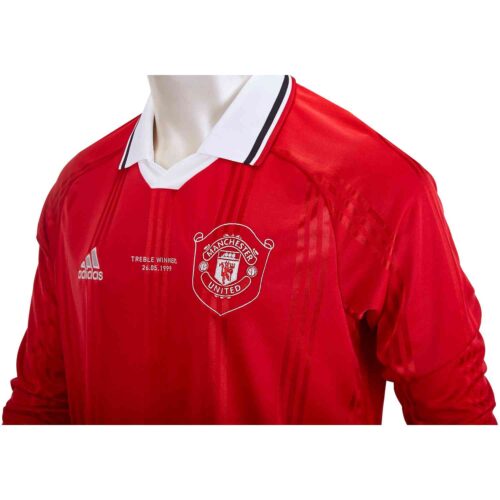 adidas Manchester United L/S Retro Jersey – Real Red