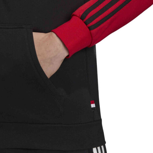 adidas Manchester United Full Zip Hoodie – Real Red/White/Black