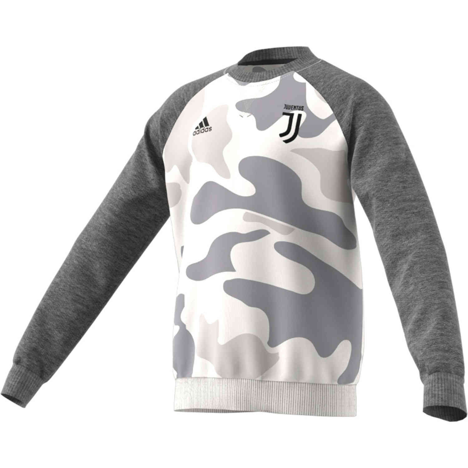 Kids adidas Juventus Crew Sweatshirt – Camo Print