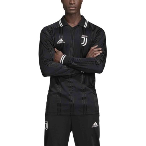 adidas Juventus L/S Retro Jersey – Black
