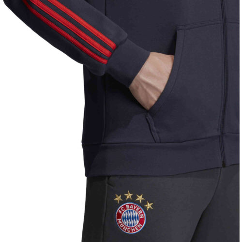 adidas Bayern Munich Full Zip Hoodie – Trace Blue