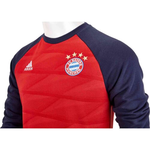 Kids adidas Bayern Munich Crew Sweatshirt – FCB True Red/Night Navy