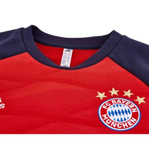Kids adidas Bayern Munich Crew Sweatshirt – FCB True Red/Night Navy