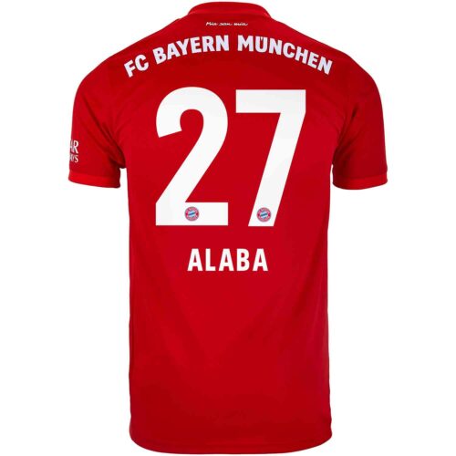 2019/20 Kids adidas David Alaba Bayern Munich Home Jersey