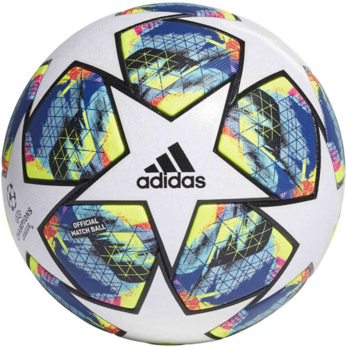 adidas UCL Finale Official Match Official Match Soccer Ball – White & Black with Hi-Res Red with Silver Metallic