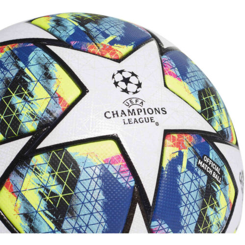 adidas UCL Finale Official Match Official Match Soccer Ball – White & Black with Hi-Res Red with Silver Metallic