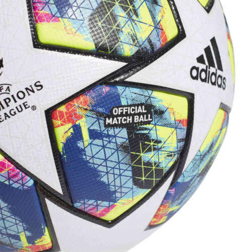 adidas UCL Finale Official Match Official Match Soccer Ball – White & Black with Hi-Res Red with Silver Metallic