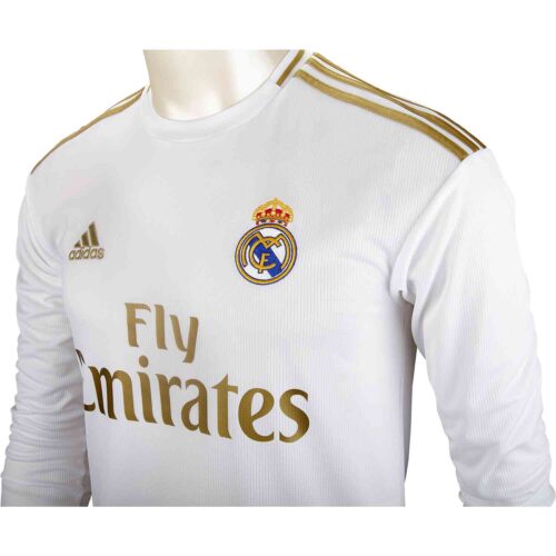 2019/20 adidas Karim Benzema Real Madrid Home L/S Jersey