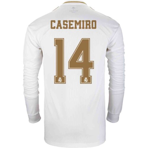 2019/20 adidas Casemiro Real Madrid Home L/S Jersey