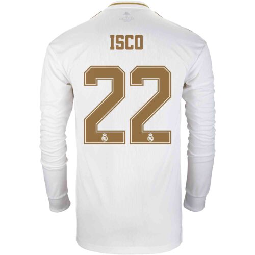 2019/20 adidas Isco Real Madrid Home L/S Jersey