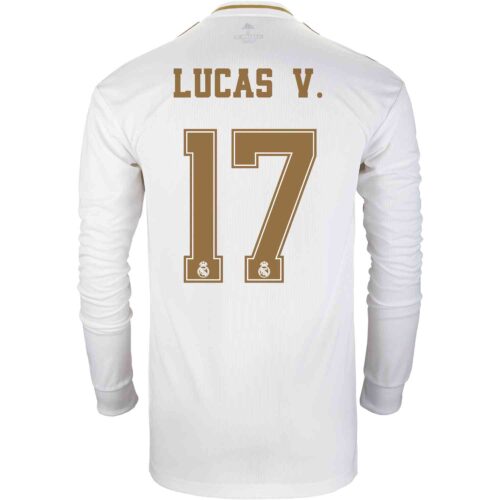 2019/20 adidas Lucas Vazquez Real Madrid Home L/S Jersey