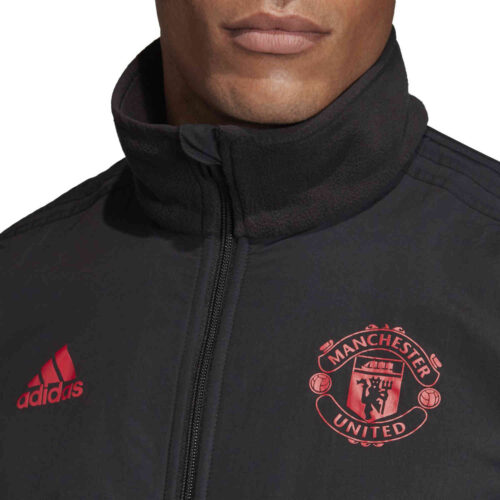 adidas Manchester United Fleece Jacket – Black