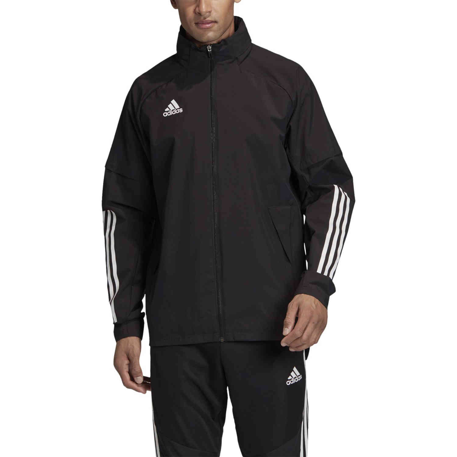 adidas Condivo 20 Allweather Jacket - Black/White - SoccerPro