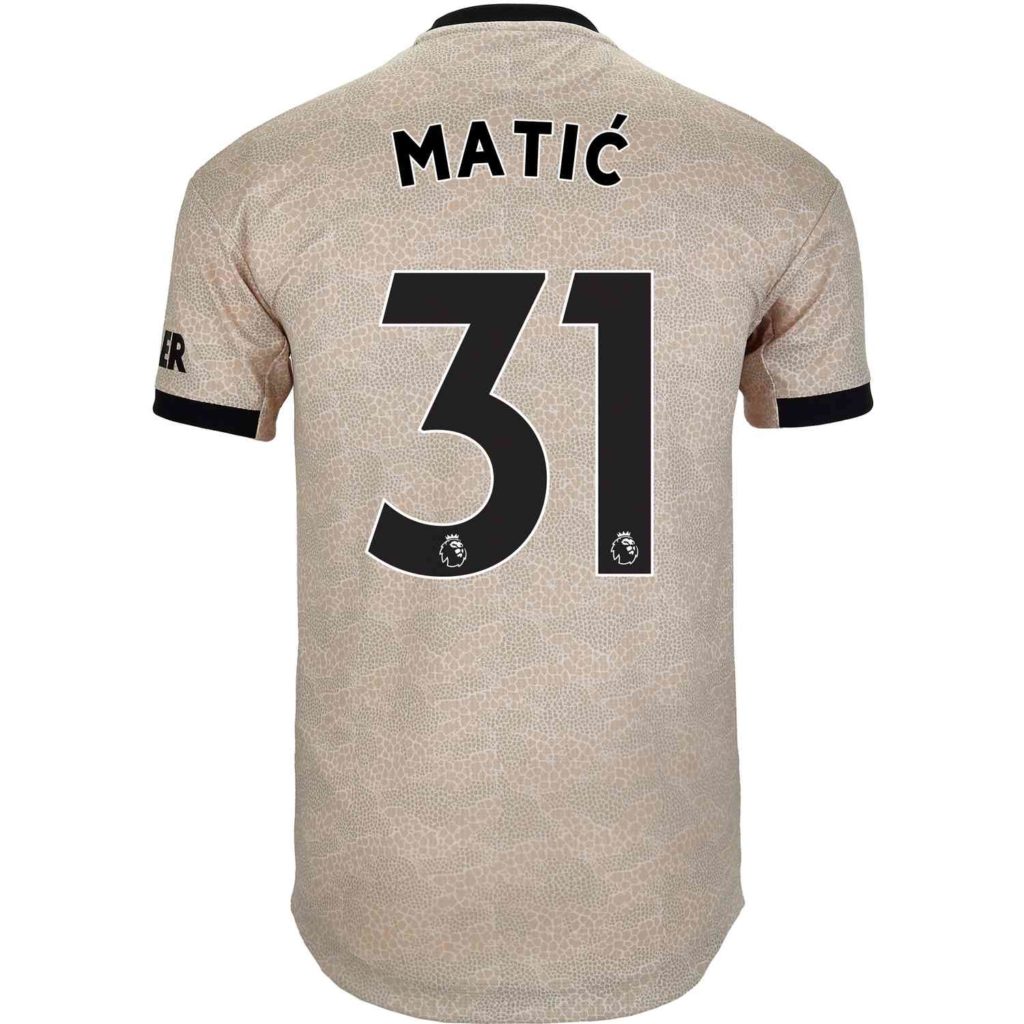 2019/20 adidas Nemanja Matic Manchester United Away Authentic Jersey ...