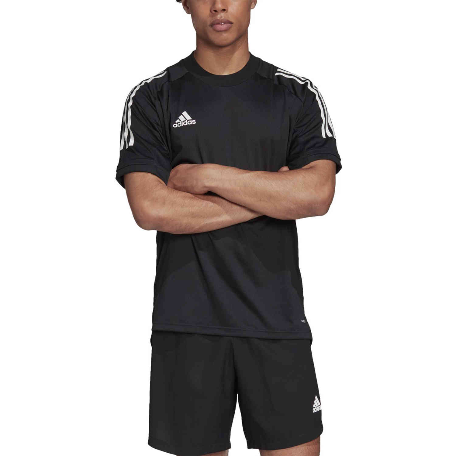 adidas Condivo 20 Training Jersey - Black/White - SoccerPro