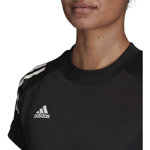 Womens adidas Condivo 20 Training Jersey – Black/White