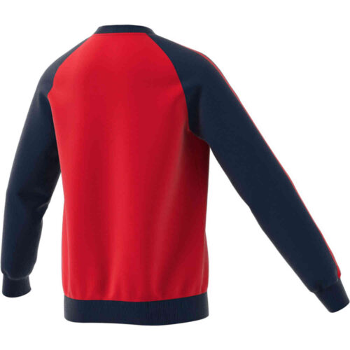 Kids adidas Arsenal Crew Sweatshirt – Scarlet/Collegiate Navy