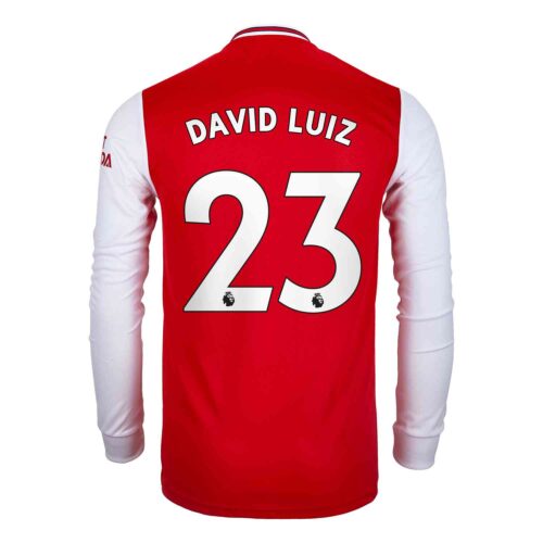2019/20 adidas David Luiz Arsenal Home L/S Jersey
