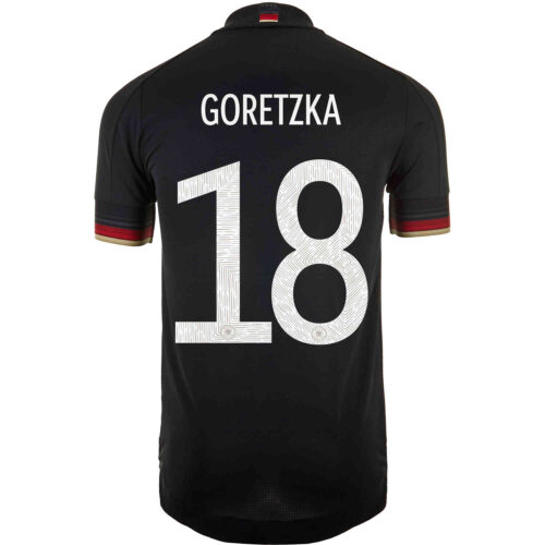 2021 adidas Leon Goretzka Germany Away Authentic Jersey