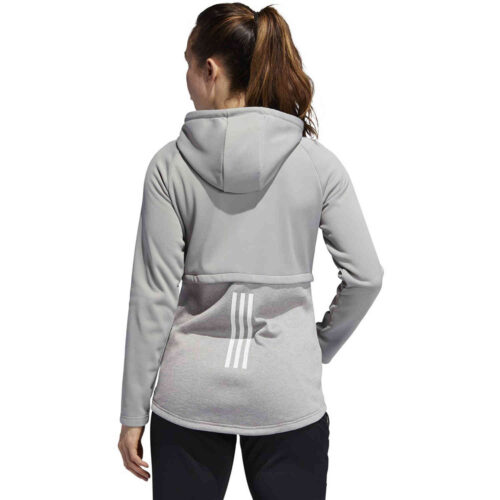 Womens adidas Team Issue Lifestyle Full-zip Hoodie – MGH Solid Grey