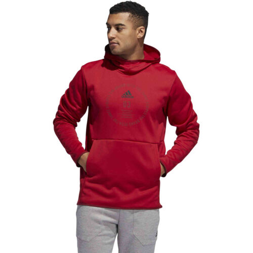 adidas Team Issue Lifestyle Badge of Sport Hoodie – Active Maroon/Black