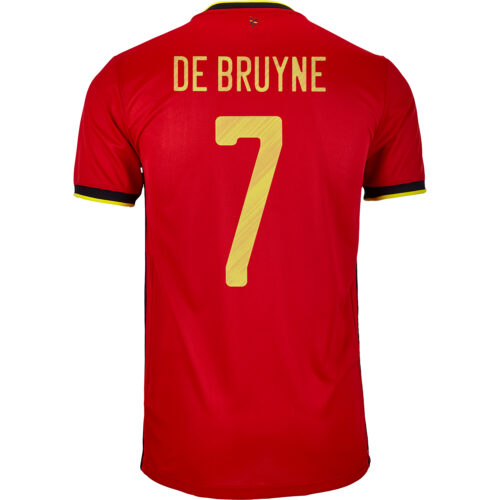 2020 Kids adidas Kevin De Bruyne Belgium Home Jersey