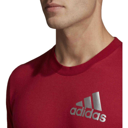 adidas SID Lifestyle Tee – Active Maroon/Black