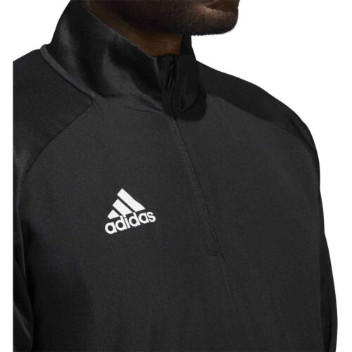 adidas Condivo 20 Warm 1/4 zip Training Top – Black/White