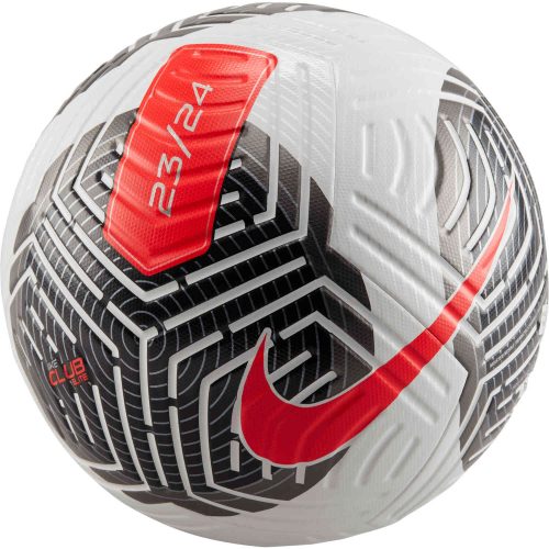 Nike Pro Soccer Ball – White & Black with Bright Crimson