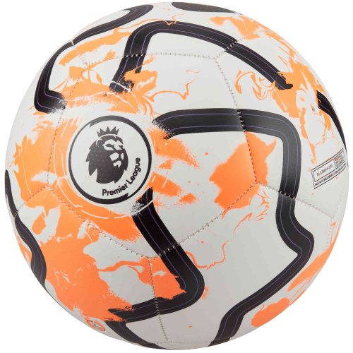 Nike Premier League Pitch Soccer Ball – White & Total Orange with Black